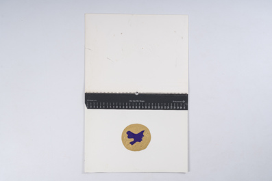 Calendrier Zanders 'Bijoux de Braque' pr&eacute;sentant douze mod&egrave;les de bijoux de Georges Braque (1883-1963), dat&eacute; 1979