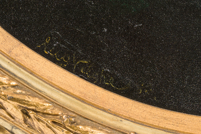 Auguste Velghe (1831-1912): Two still lifes with fruit and flowers, oil on canvas