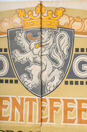 Henri Thiery (1875-1941): Grande affiche du programme des festivit&eacute;s communales de la ville de Gand', Lith. L&eacute;once de Keghel, dat&eacute; 1912