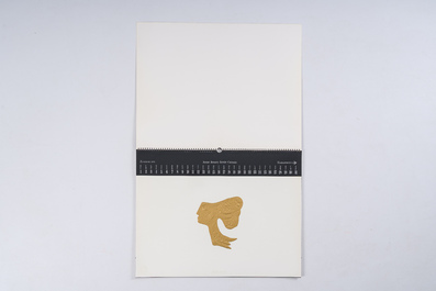 Calendrier Zanders 'Bijoux de Braque' pr&eacute;sentant douze mod&egrave;les de bijoux de Georges Braque (1883-1963), dat&eacute; 1979