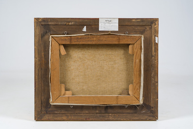 Hubert Malfait (1898-1971): 'Landschap met vlieger', olie op doek, gedateerd 1955