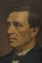 Frans De Wilde (1840-1918): Portrait d'un homme et d'une femme, huile sur toile, dat&eacute; 1873