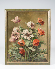 Armand Lynen (1849-1932): Flower still life, oil on canvas