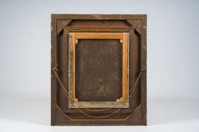 Frans De Wilde (1840-1918): Portrait d'un homme et d'une femme, huile sur toile, dat&eacute; 1873