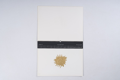 Calendrier Zanders 'Bijoux de Braque' pr&eacute;sentant douze mod&egrave;les de bijoux de Georges Braque (1883-1963), dat&eacute; 1979