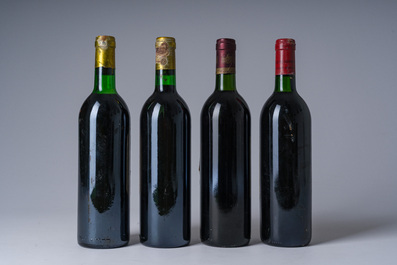 1980-1993 Ch&acirc;teauneuf-du Pape, Ch&acirc;teau du Cartillon, Ch&acirc;teau Le Barrail, Ch&acirc;teau Pichon Longueville, etc. 10 bouteilles
