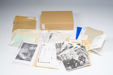 Grande collection de litt&eacute;rature et de documents d'archives relatifs &agrave; l'artiste gantois Jules De Bruycker, 20&egrave;me/21&egrave;me si&egrave;cle