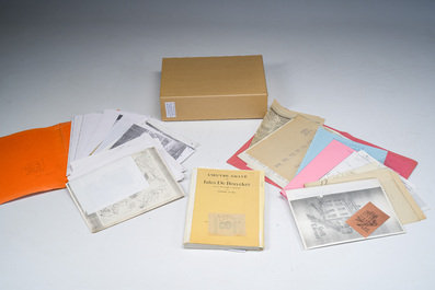 Grande collection de litt&eacute;rature et de documents d'archives relatifs &agrave; l'artiste gantois Jules De Bruycker, 20&egrave;me/21&egrave;me si&egrave;cle