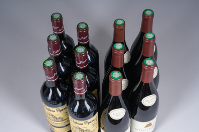 2000-2009 Ch&acirc;teau Pipeau et Monthelie, 12 bouteilles