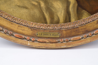 &Eacute;cole fran&ccedil;aise, suiveur de Jean-Fran&ccedil;ois Colson (1733-1803): 'Le repos', huile sur toile, 19&egrave;me si&egrave;cle