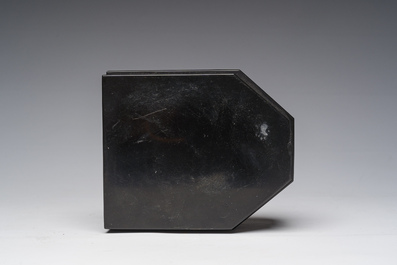 Georges Van der Straeten (1856-1928): A bust of a lady, brown patinated bronze &amp; Reinhold B&ouml;ltzig (1863-1939): 'Fruchtsammlerin', alabaster