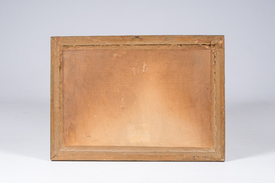 Paul Cauchie (1875-1952): Vue d'une ferme, aquarelle sur papier