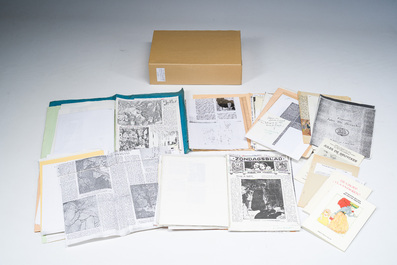 Grande collection de litt&eacute;rature et de documents d'archives relatifs &agrave; l'artiste gantois Jules De Bruycker, 20&egrave;me/21&egrave;me si&egrave;cle