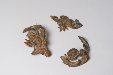 Groupe en bois sculpt&eacute; et polychrome repr&eacute;sentant Sainte Anne trinitaire recouvert de tissu, Espagne, fin du 18&egrave;me si&egrave;cle