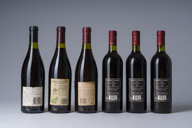 1980-1993 Ch&acirc;teauneuf-du Pape, Ch&acirc;teau du Cartillon, Ch&acirc;teau Le Barrail, Ch&acirc;teau Pichon Longueville, etc. 10 bouteilles