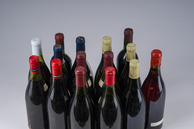 1973-1995 Volnay Premier Cru, Chablis Les Clos, Nuits St Georges, etc., 15 bouteilles