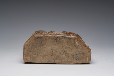 Groupe en bois sculpt&eacute; et polychrome repr&eacute;sentant la circoncision de J&eacute;sus, 19&egrave;me si&egrave;cle