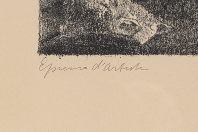 Anne Pierre De Kat (1881-1968) : Quatre vues diverses, trois eaux-fortes et une lithographie, dat&eacute; 1911-1934