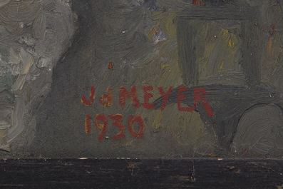 &Eacute;cole belge: Deux natures mortes et un paysage, huile sur toile et board, 20&egrave;me si&egrave;cle