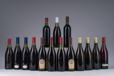 1973-1995 Volnay Premier Cru, Chablis Les Clos, Nuits St Georges, etc., 15 bouteilles