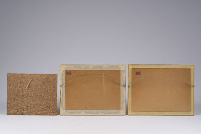 Anne Pierre De Kat (1881-1968) : Quatre vues diverses, trois eaux-fortes et une lithographie, dat&eacute; 1911-1934