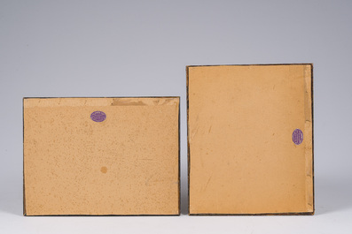 F&eacute;lix Gogo (1872-1953): Cinq int&eacute;rieurs, fusain sur papier