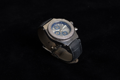 A TechnoMarine Diamond Chronograph stainless steel wristwatch from the 200M series, 21ste C.