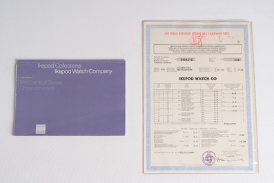 Montre-bracelet chronographe Ikepod Megapode en titane et verre saphir dessin&eacute;e par Marc Newson, &eacute;d. 257/9999, vers 2000