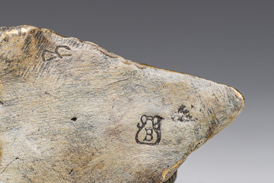 Franz Xaver Bergmann (1861-1936): Mod&egrave;le de gastropoda en bronze polychrome peint &agrave; froid, Vienne, Autriche, 19&egrave;me/20&egrave;me si&egrave;cle