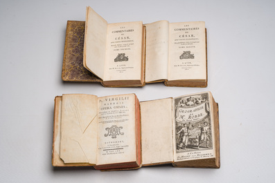 Quatre publications diverses portant sur la g&eacute;ographie, l'histoire et la litt&eacute;rature, 17&egrave;me/19&egrave;me si&egrave;cle