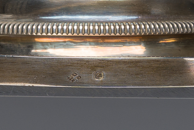 Calice en argent partiellement dor&eacute; de style baroque, poin&ccedil;on d'orf&egrave;vre Alexandre Thierry, France, 19&egrave;me si&egrave;cle