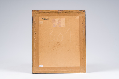 Alfred Ost (1884-1945): Le juge, fusain et aquarelle sur papier, dat&eacute; 25 juin (19)11