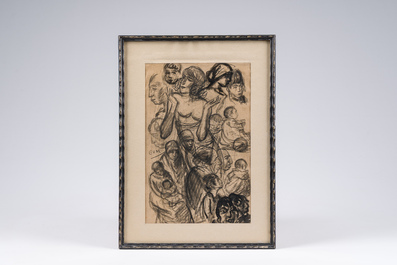 Eugeen Van Mieghem (1875-1930): Un &eacute;chantillon repr&eacute;sentatif de la soci&eacute;t&eacute;, techniques mixtes sur papier