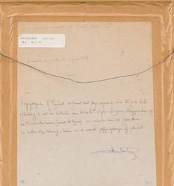 Alfred Ost (1884-1945): 'Akkerwaarts', encre et couleurs sur papier, dat&eacute; (19)13