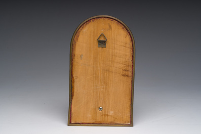 Coffret de communion de voyage en argent pour pr&ecirc;tre orthodoxe &agrave; d&eacute;cor de crucifixion grav&eacute;, 84 zolotnik, Moscou, Russie, dat&eacute; 1878