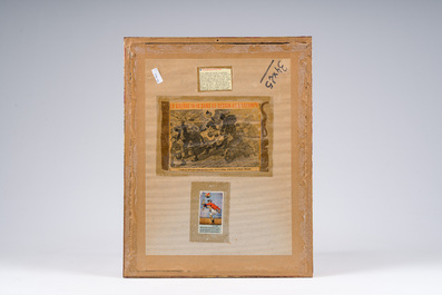 Alfred Ost (1884-1945): 'Sluis', encre noire sur papier, dat&eacute; octobre (19)14