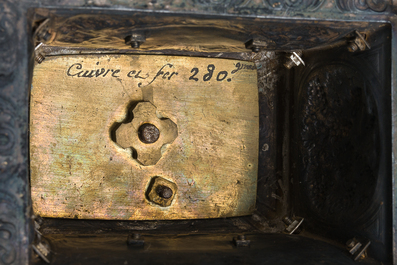 Ostensoir en argent dor&eacute; avec un ange couronn&eacute; d'un nuage radieux, poin&ccedil;on du ma&icirc;tre Hippolyte-Fran&ccedil;ois Bertrand-Paraud, 950/000, France, 19&egrave;me si&egrave;cle