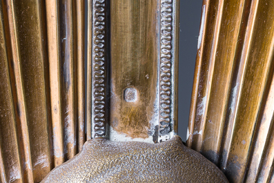 Ostensoir en argent dor&eacute; avec un ange couronn&eacute; d'un nuage radieux, poin&ccedil;on du ma&icirc;tre Hippolyte-Fran&ccedil;ois Bertrand-Paraud, 950/000, France, 19&egrave;me si&egrave;cle