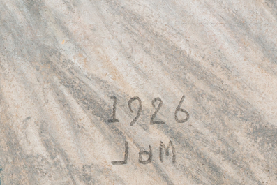 &Eacute;cole europ&eacute;enne: Cinq dessins et eaux-fortes vari&eacute;s, techniques mixtes sur papier, 20&egrave;me si&egrave;cle