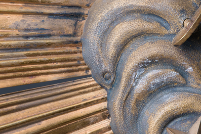 Ostensoir en argent dor&eacute; avec un ange couronn&eacute; d'un nuage radieux, poin&ccedil;on du ma&icirc;tre Hippolyte-Fran&ccedil;ois Bertrand-Paraud, 950/000, France, 19&egrave;me si&egrave;cle