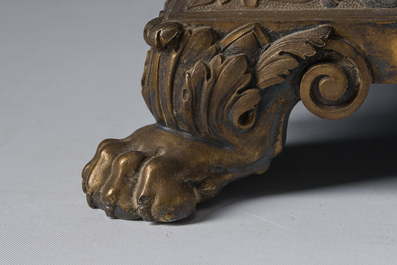 Ostensoir en argent dor&eacute; avec un ange couronn&eacute; d'un nuage radieux, poin&ccedil;on du ma&icirc;tre Hippolyte-Fran&ccedil;ois Bertrand-Paraud, 950/000, France, 19&egrave;me si&egrave;cle