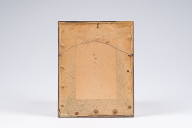 Eugeen Van Mieghem (1875-1930): La procession, technique mixte sur papier, dat&eacute; (18)99