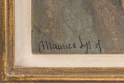 Maurice Sys (1880-1972): Portrait d'une dame, huile sur panneau