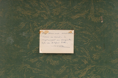 Alfred Ost (1884-1945): 'Vrouw en kind', encre, aquarelle et lavis sur papier, dat&eacute; 29 mars (19)14