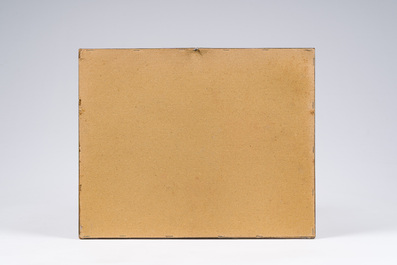 Eugeen Van Mieghem (1875-1930): Les dockers, encre brune sur papier