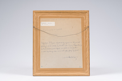 Alfred Ost (1884-1945): 'Akkerwaarts', encre et couleurs sur papier, dat&eacute; (19)13