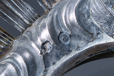 Ostensoir en argent partiellement dor&eacute; &agrave; d&eacute;cor de ch&eacute;rubins, poin&ccedil;on du ma&icirc;tre Jean-Fran&ccedil;ois M&eacute;zard, 950/000, France, Paris, ca. 1798/1822