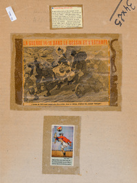 Alfred Ost (1884-1945): 'Sluis', encre noire sur papier, dat&eacute; octobre (19)14