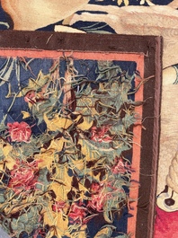 Tapisserie murale &agrave; d&eacute;cor de 'La tonte des moutons', Manufacture royale De Wit, Flandres, Malines, 20&egrave;me si&egrave;cle