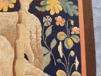 Tapisserie murale &agrave; d&eacute;cor de 'La tonte des moutons', Manufacture royale De Wit, Flandres, Malines, 20&egrave;me si&egrave;cle